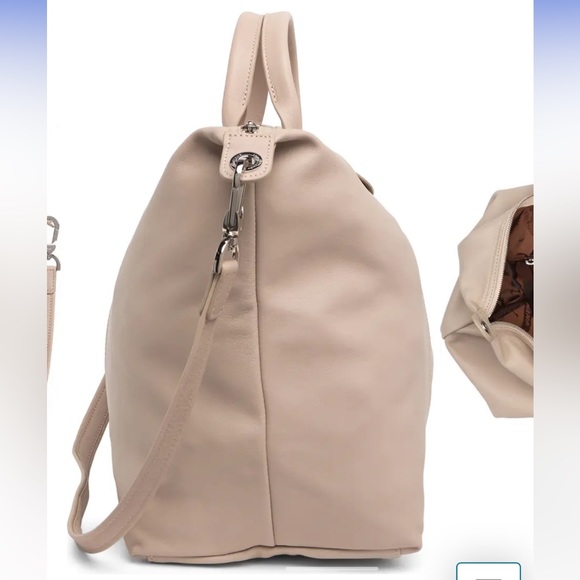 Longchamp Le Pliage Cuir Top Handle Bag CLAY - Picture 5 of 15